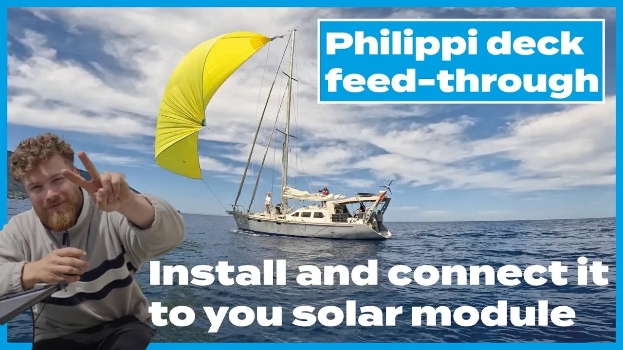 Wie wird eine Philippi-Decksdurchführung für Solarpanele eingebaut?