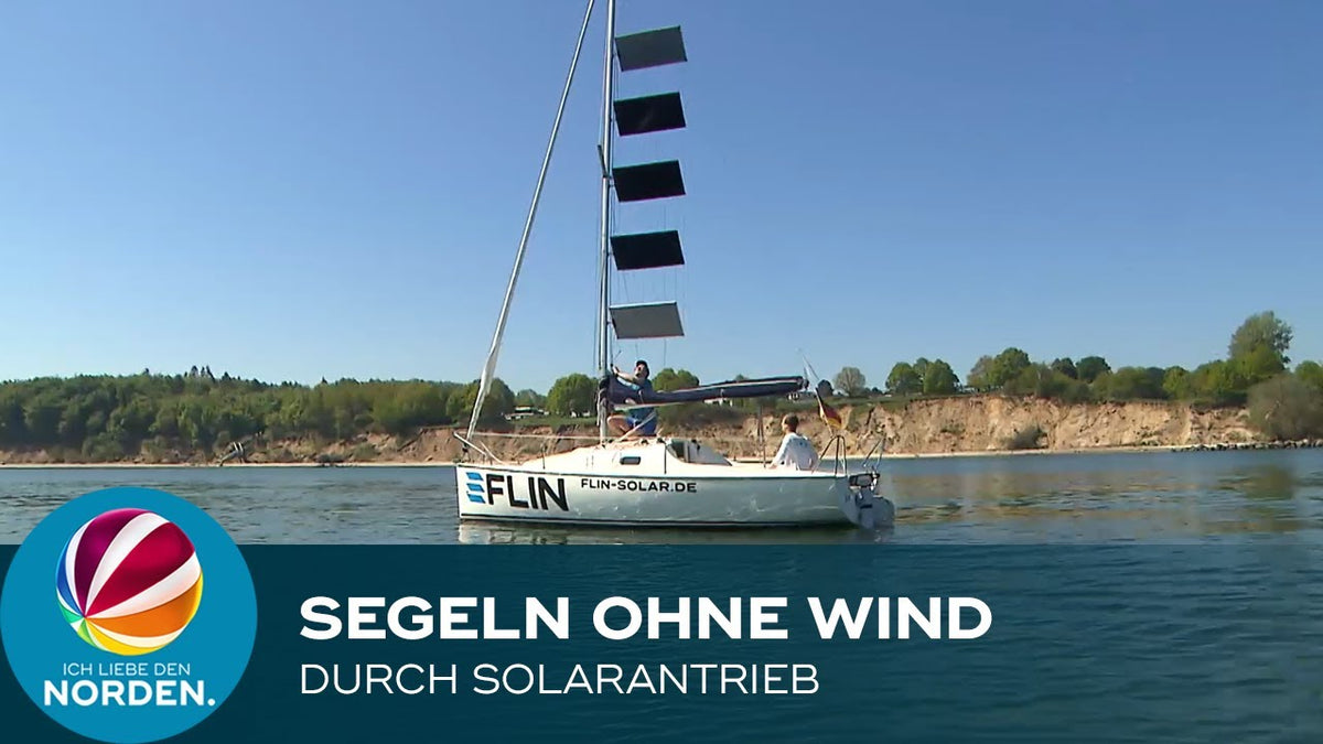 SAT.1 an Board – Unser FLINsail Prototyp im TV | Solarenergie für Yachten