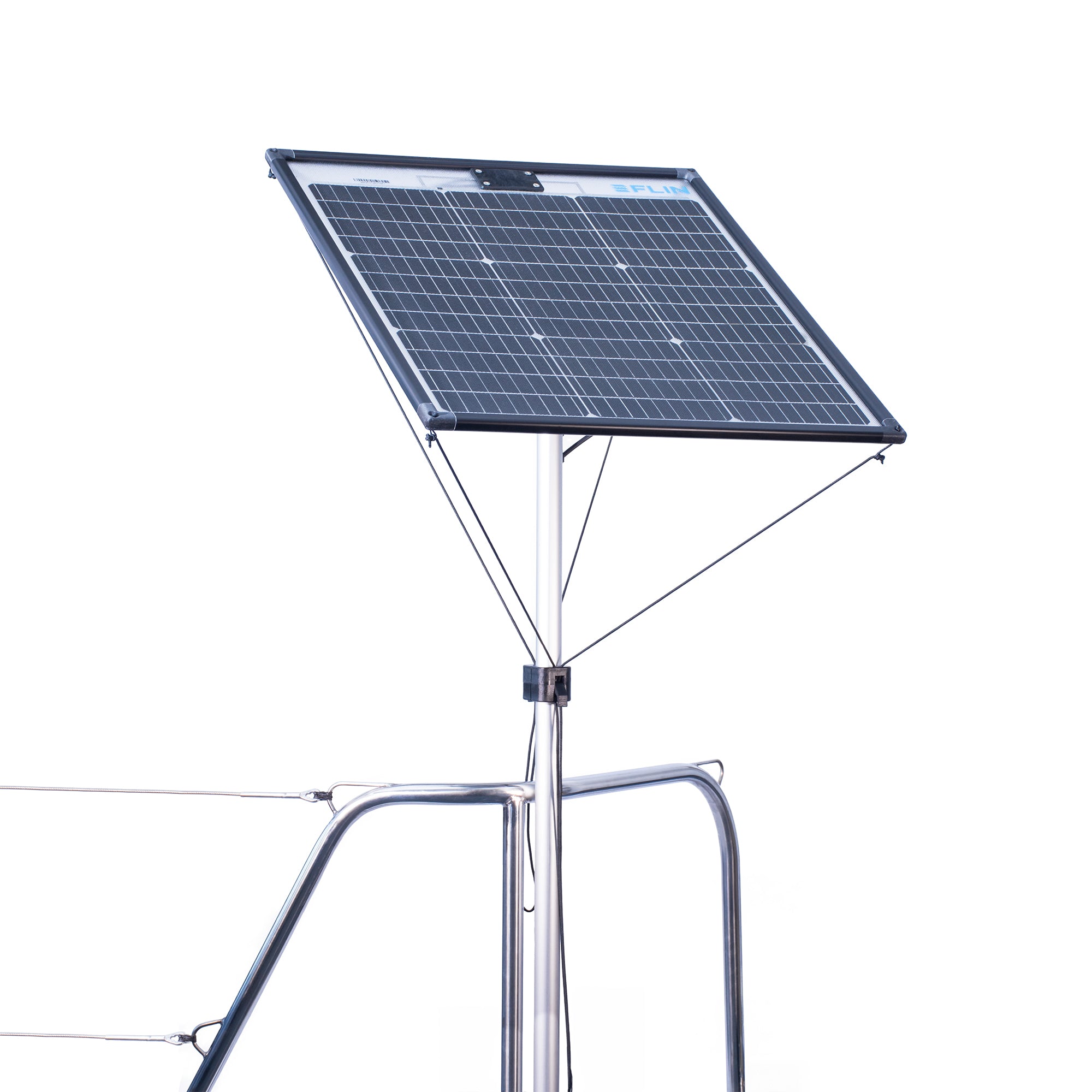 FLINpoleᐩ Solarmodul zum Anbringen am Heckkorb